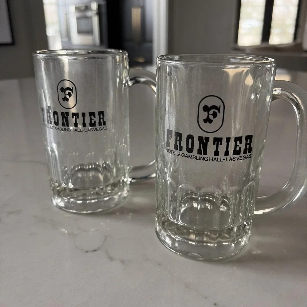 vtg glass‎ beer mugs 5